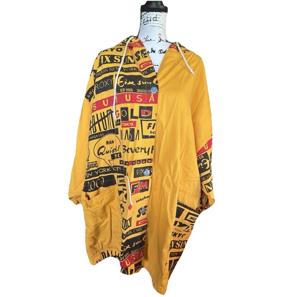 Vintage Fixsun Casuals Yellow Jacket With Matching Joggers City Graphics